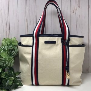 NWT Tommy Hilfiger Red, White, & Blue Accent Tote